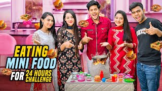 ২৪ ঘণ্টা ছোট খাবার খেয়ে টিকে থাকার প্রতিযোগিতা  Eating Mini Food For 24 Hours Challenge  Rakib [upl. by Ahtnamas]