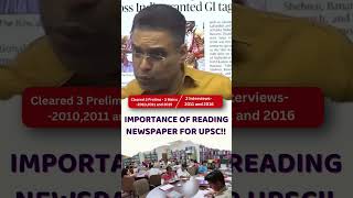 Importance of Reading newspaper knowledge motivation upsccseexam upsc civilservicesclasses [upl. by Madaih545]