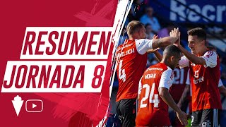 RESUMEN  Recreativo de Huelva 01 Real Murcia Jornada 8 [upl. by Palla853]