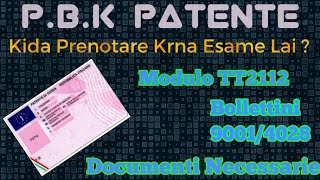 Come Compilare Modulo TT2112 Esame Lai  Bollettini  Documenti Kede Kede Chahide Patente B lai [upl. by Tterraj]