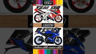 menggambar motor r15v3 vs TZM 150 [upl. by Severen]