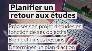 Planifier un retour aux études [upl. by Coster]