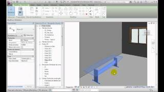 Revit II  E308  Componentes 3D Importados do AutoCAD  Parte I [upl. by Cazzie]