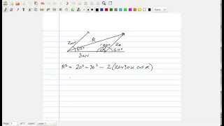 Physics A level  resultant of two forces not at right angles [upl. by Anisamoht]