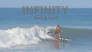 Playa Dominical Costa Rica surfing small wave backside sup surf stand up paddleboard infinitysup [upl. by Thorin]