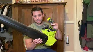 Best Leaf Blower RYOBI 110 MPH 525 CFM 40Volt LithiumIon Cordless VariableSpeed Jet Fan [upl. by Uhp]