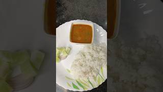 simple Lunch 😋🍛dal riceyoutubeshorts Simple lunch recipes [upl. by Bollen]