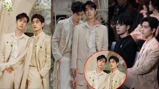 Wang Yibo and Xiao Zhan release a wedding Photos finally Get Married👫💏💍👏🎉💒🍸 [upl. by Burnett]