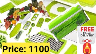 One step precision cutting  Genius Nicer Dicer plus  How To Use vegetable chopper [upl. by Anees]