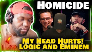 Logic  Homicide ft Eminem Official Video  Reaction [upl. by Beitnes]