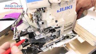 Juki Overlock MO6714S  how to Thread the machine [upl. by Khudari180]