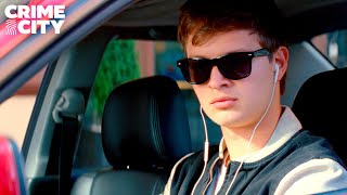 Baby Driver  Bank Heist Opening Scene Ansel Elgort Jon Hamm [upl. by Novahc]