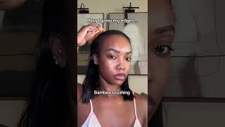 How I grew my edges back naturalhairgrowthproducts [upl. by Hartman]