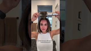 blowout tutorial part 2  blowout 90s straighthair shorts shorthair volume hairtutorial hair [upl. by Hterrag]