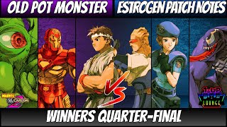 MvC2 Winners QtrFinal Old Pot Monster vs Estrogen Patch Notes [upl. by Anahir]