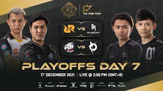 ENGLISH M3 Playoffs Day 7  MLBB World Championship 2021  Singapore [upl. by Akkimat]