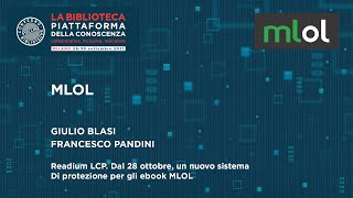 Readium LCP Un nuovo sistema di protezione per gli ebook MLOL [upl. by Viguerie]