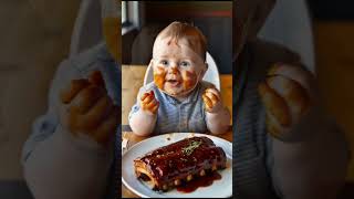 AI Baby’s First Cake Experience 🎂👶  Adorable and Hilarious Momentshorts [upl. by Scevo]