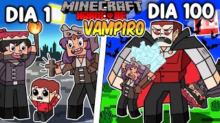 🧛Sobreviví 100 DÍAS siendo un VAMPIRO en Minecraft HARDCORE [upl. by Patrich]