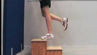 Eccentric calf muscle exercises for Achilles tendinopathy Part 2 [upl. by Ane695]