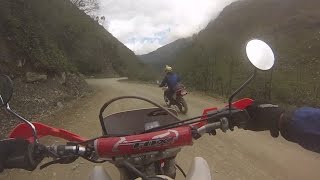 Death Road on a Motorcycle  Bolivia [upl. by Auqinihs545]