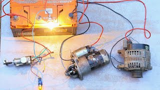 How to Connection Starter Motor And Alternator  Starter Alternator Wire With Ignition Switch 2025 [upl. by Spillihp]