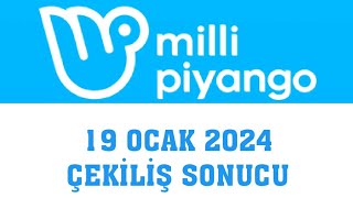 Milli Piyango Çekiliş Sonuçları 19 Ocak 2024 [upl. by Katusha]