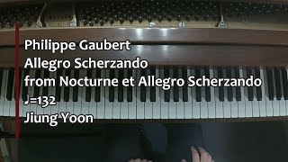 Piano Part Gaubert Allegro Scherzando from Nocturne et Allegro Scherzando ♩132 [upl. by Marian]