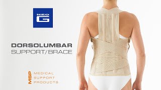 Neo G Dorsolumbar SupportBrace  How to Apply Guide [upl. by Clite375]