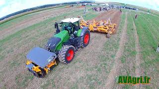 FENDT 1046 CHALLENGER MT 775 et FENDT 939 pour une démo AGRISEM chez BOCART [upl. by Nonohcle]