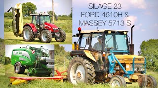 Silage 2023  FORD 4610HMASSEY 5713 S amp MCHALE FUSION 4 PLUS [upl. by Nelle]