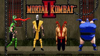 Mortal Kombat 2 SNES  All Fatalities [upl. by Irt]