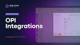 Streamline Inventory Management on Amazon Shopify and More with OPIs Integrations [upl. by Llerrat]