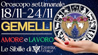 ♊ Gemelli Oroscopo settimanale  Otterrai il successo meritato  Lettura con Sibille [upl. by Schaper]