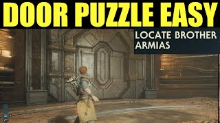 How to quotLocate Brother Armiasquot Star Wars Jedi Survivor Door Puzzle Solution  Buried refuge [upl. by Frederique]