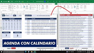 Cómo Hacer una AGENDA Automatizada e Interactiva en Excel con Calendario [upl. by Akino81]