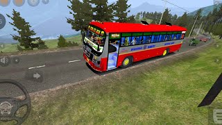 Map Mod Bussid V371  KSRTC Express In Bus Simulator Indonesia  Android gameplay [upl. by Ahseryt]