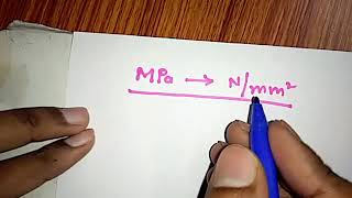 How to convert Mpa to Nmmsquare [upl. by Gresham]