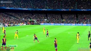 Barcelona vs Atletico Madrid 11 Diego Ribas goal vs Barca HD 2014 [upl. by Carly36]