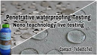 zydex zycosil max live testing  penetrative waterproofing live testing  Zycosil max [upl. by Enelhtac163]