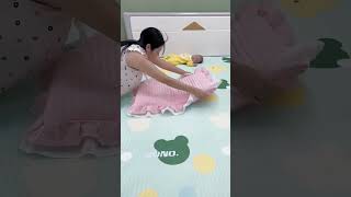 🤰👩‍🍼🍼 newborn sleep safety  baby bed safety DIY  homemade baby bed babyfun cute babytoys baby [upl. by Annmaria]