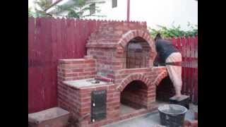 Gratar de gradina din caramida  ziua 5  Brick BBQ  day 5 [upl. by Kinelski]