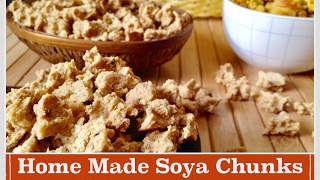 Home Made Soya Chunks Recipe  How to make Healthy Soya ChunkNuggetsBadi at Home  Recipe in Hindi [upl. by Aned]