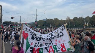 Il genocidio non va in vacanza  Torino per Gaza 🇵🇸 [upl. by Etiam]