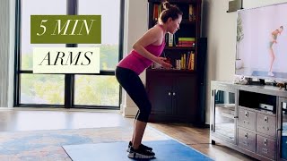 5 MIN TONED ARMS WORKOUT  No Equipment [upl. by Drobman609]