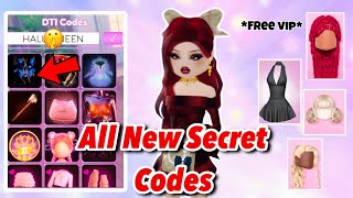 HOW TO GET ALL NEW SECRET CODES AND FREE VIP IN DRESS TO IMPRESS 🤫 [upl. by Ainitsirhc]