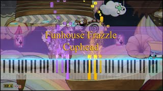 Funhouse Frazzle  Cuphead Piano Tutorial [upl. by Toland12]