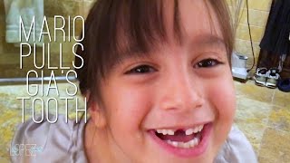 Mario Lopez Pulls His Daughter Gias Tooth VLOG [upl. by Ed771]