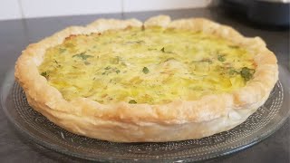 Quiche aux poireaux facile et rapide [upl. by Consuela]