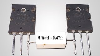 How To Make Mini Powerful Amplifier  DC 20v  2sc52002sa1943 [upl. by Karli]